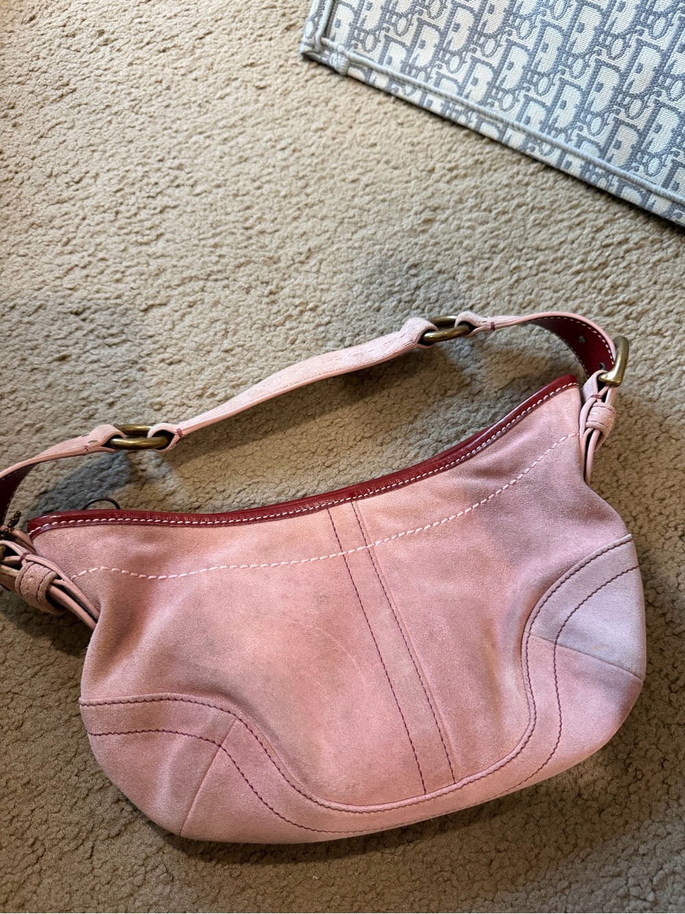 Vintage Coach suede soho bag y2k